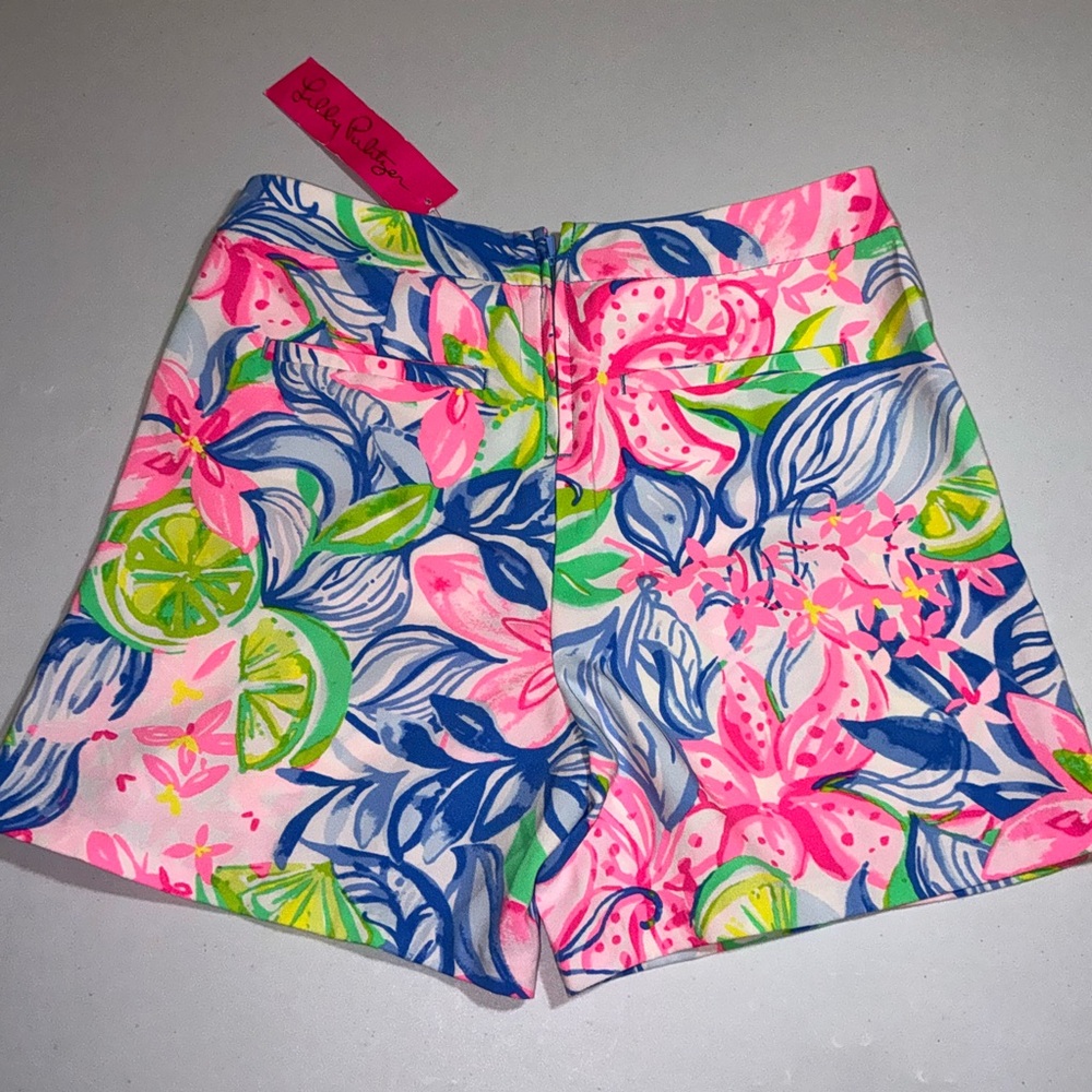 Lilly Pulitzer NWT Ariana Stretch Shorts Havana Cocktail Size 00 - Picture 10 of 13